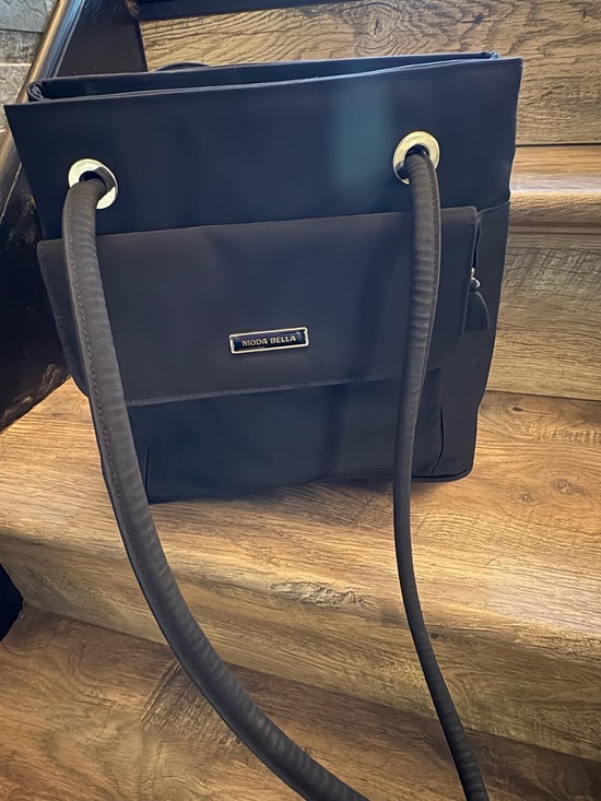 moda bella Handbags - Black Tote Bag with Shoulder Straps NWOT